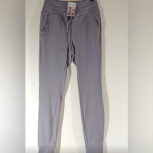 HALARA Women Grey Gray Pants Workout Exercise New Yoga Jogger LARGE